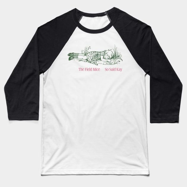 The Field Mice --- Original Fan Artwork Baseball T-Shirt by unknown_pleasures